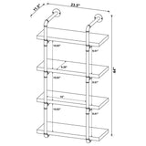 Elmcrest 24-inch 4-shelf Wall Bookshelf