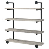 Elmcrest 39-inch 4-shelf Wall Bookshelf