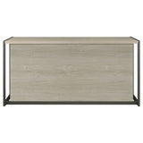 Loomis 60-inch 4-drawer Computer Desk Whitewashed Grey