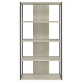 Loomis 72-inch 4-shelf Bookshelf Whitewashed Grey