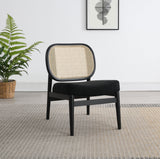 Rayo Rattan Cane Back Accent Chair with Padded Seat