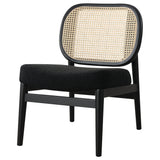 Rayo Rattan Cane Back Accent Chair with Padded Seat