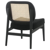 Rayo Rattan Cane Back Accent Chair with Padded Seat