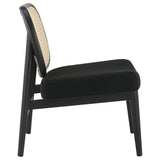 Rayo Rattan Cane Back Accent Chair with Padded Seat