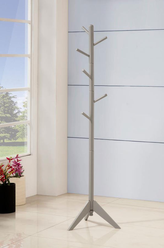 Devlin 6 Hook Freestanding Wood Coat Rack Hat Hanger
