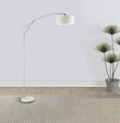 Moniz 81-inch Drum Shade Arc Adjustable Floor Lamp Chrome
