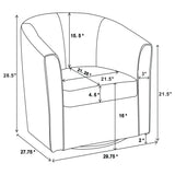 Turner Upholstered Back Swivel Chair
