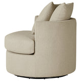 Debbie Upholstered Swivel Accent Chair