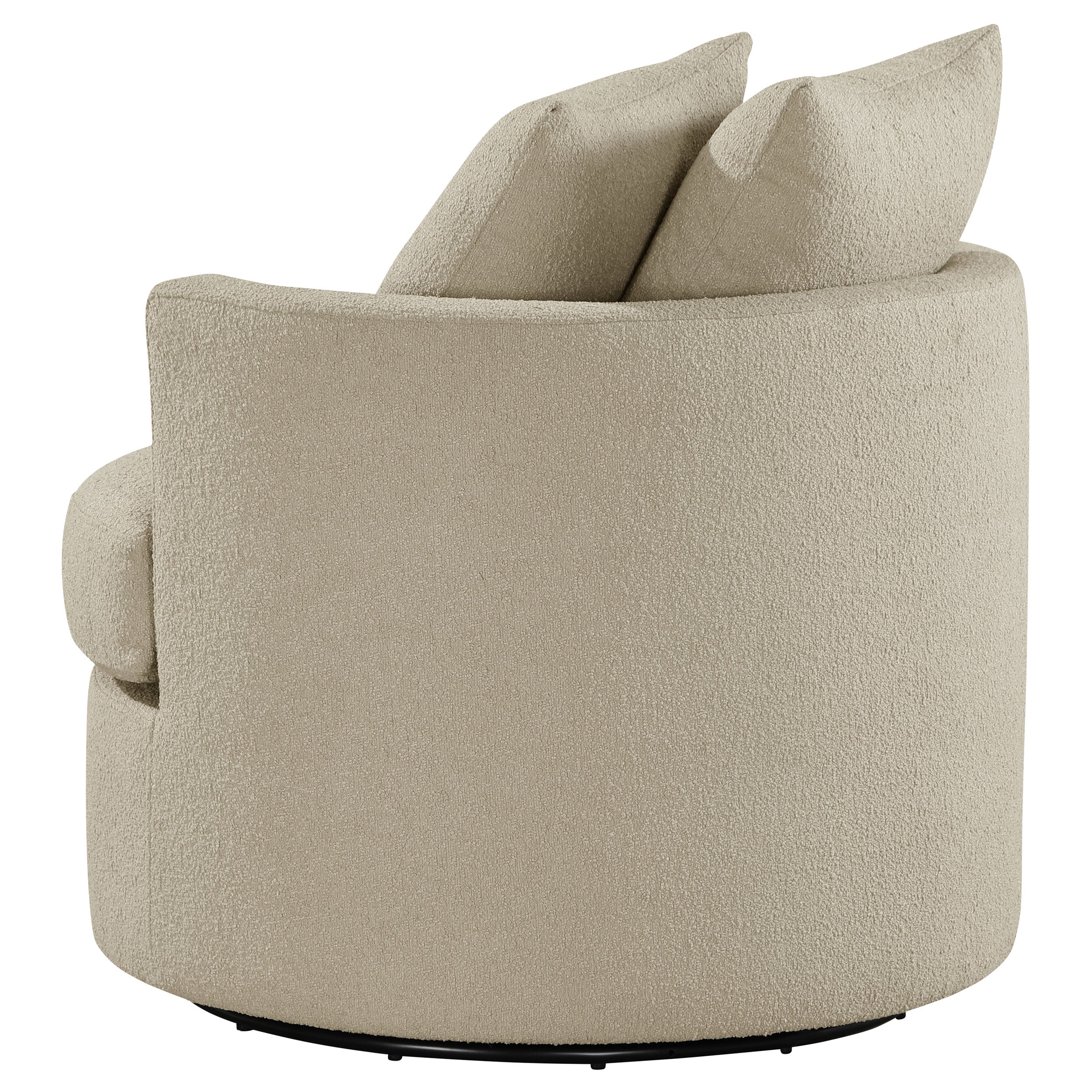 Debbie Upholstered Swivel Accent Chair