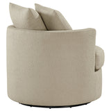 Debbie Upholstered Swivel Accent Chair