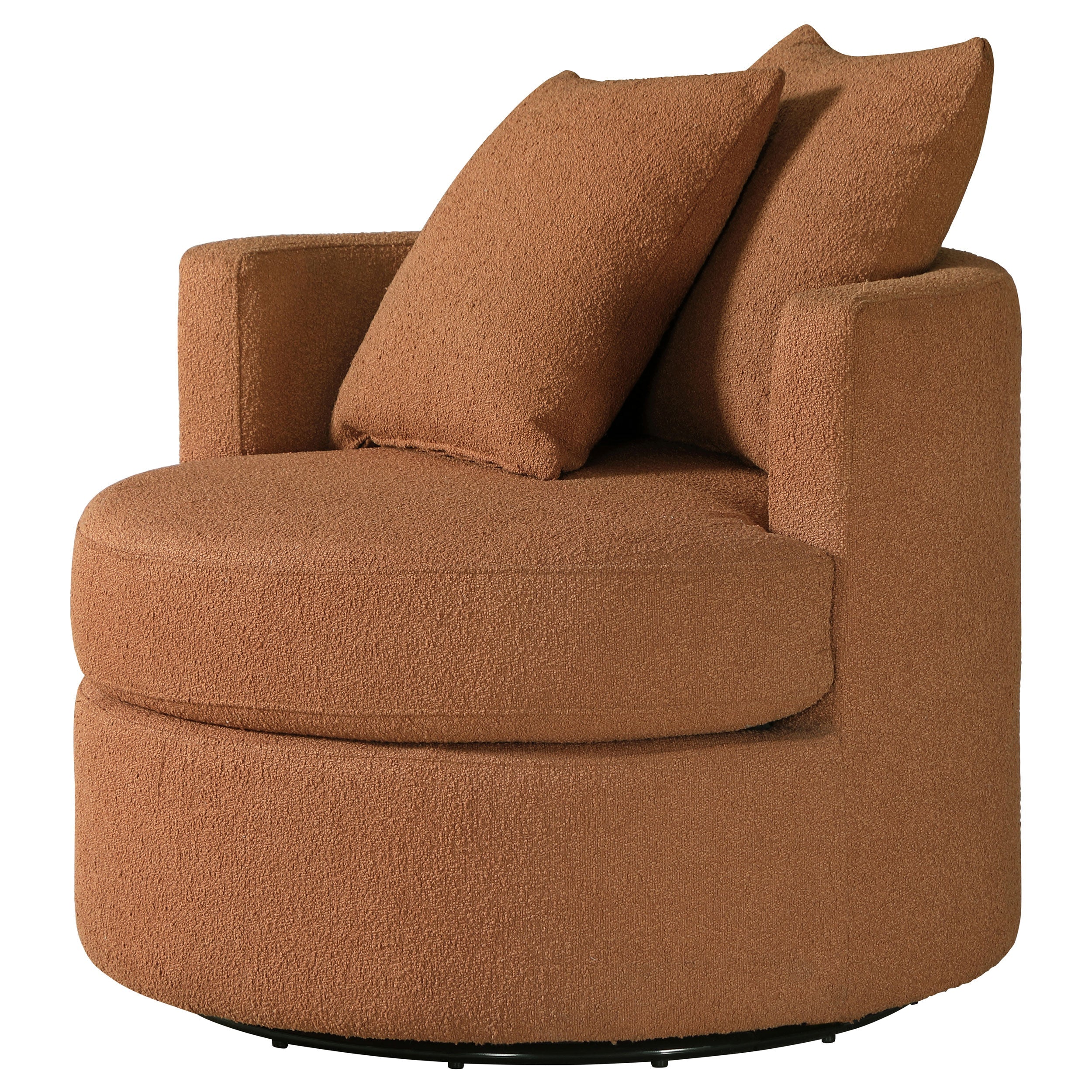 Debbie Upholstered Swivel Accent Chair