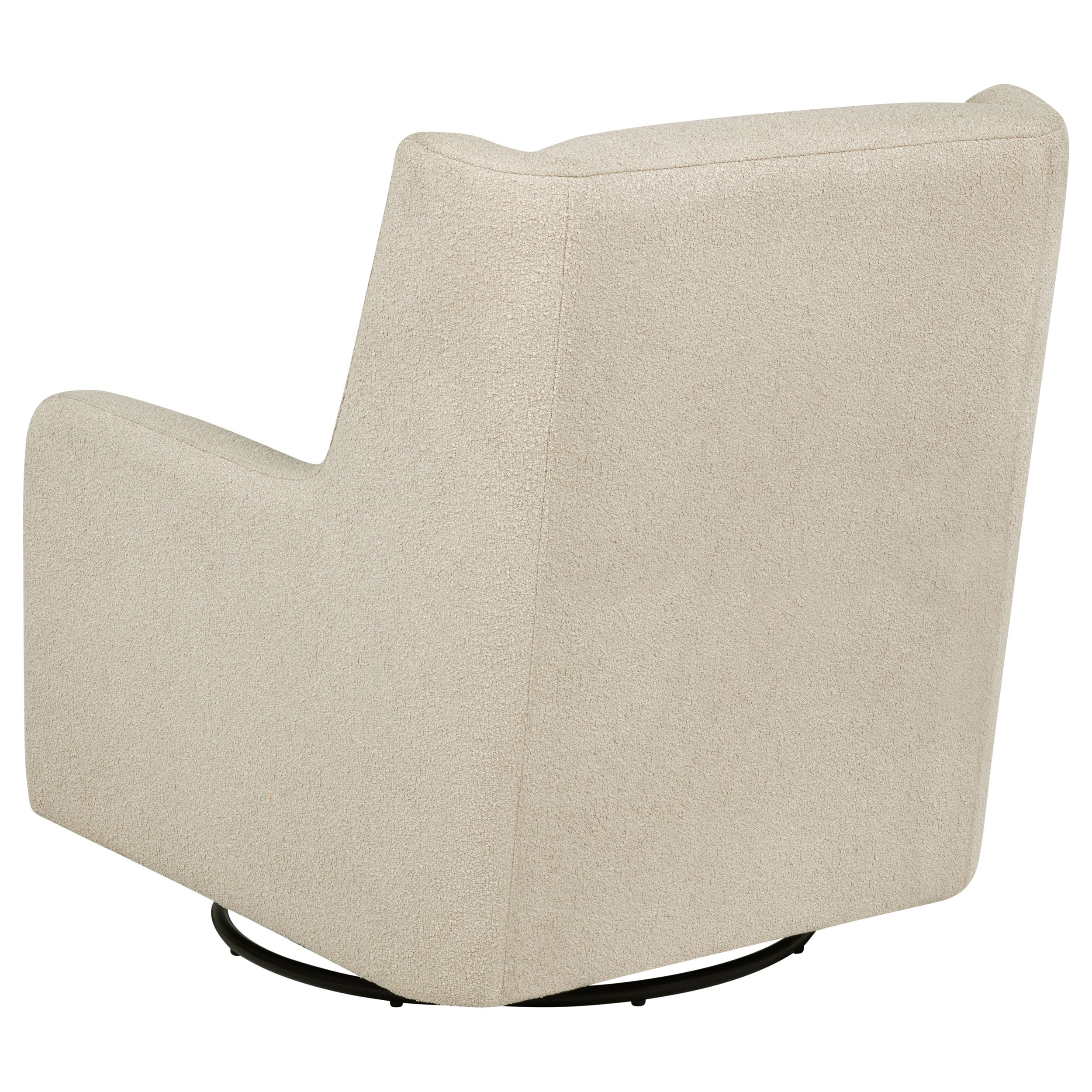 Serra Boucle Upholstered Swivel Glider