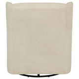 Serra Boucle Upholstered Swivel Glider