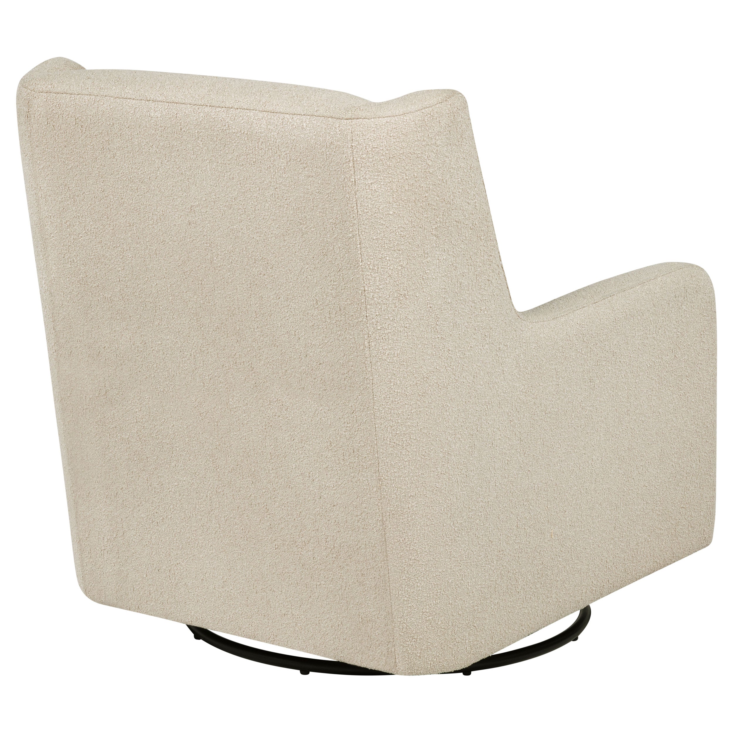 Serra Boucle Upholstered Swivel Glider