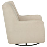 Serra Boucle Upholstered Swivel Glider