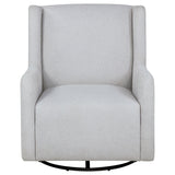 Serra Boucle Upholstered Swivel Glider