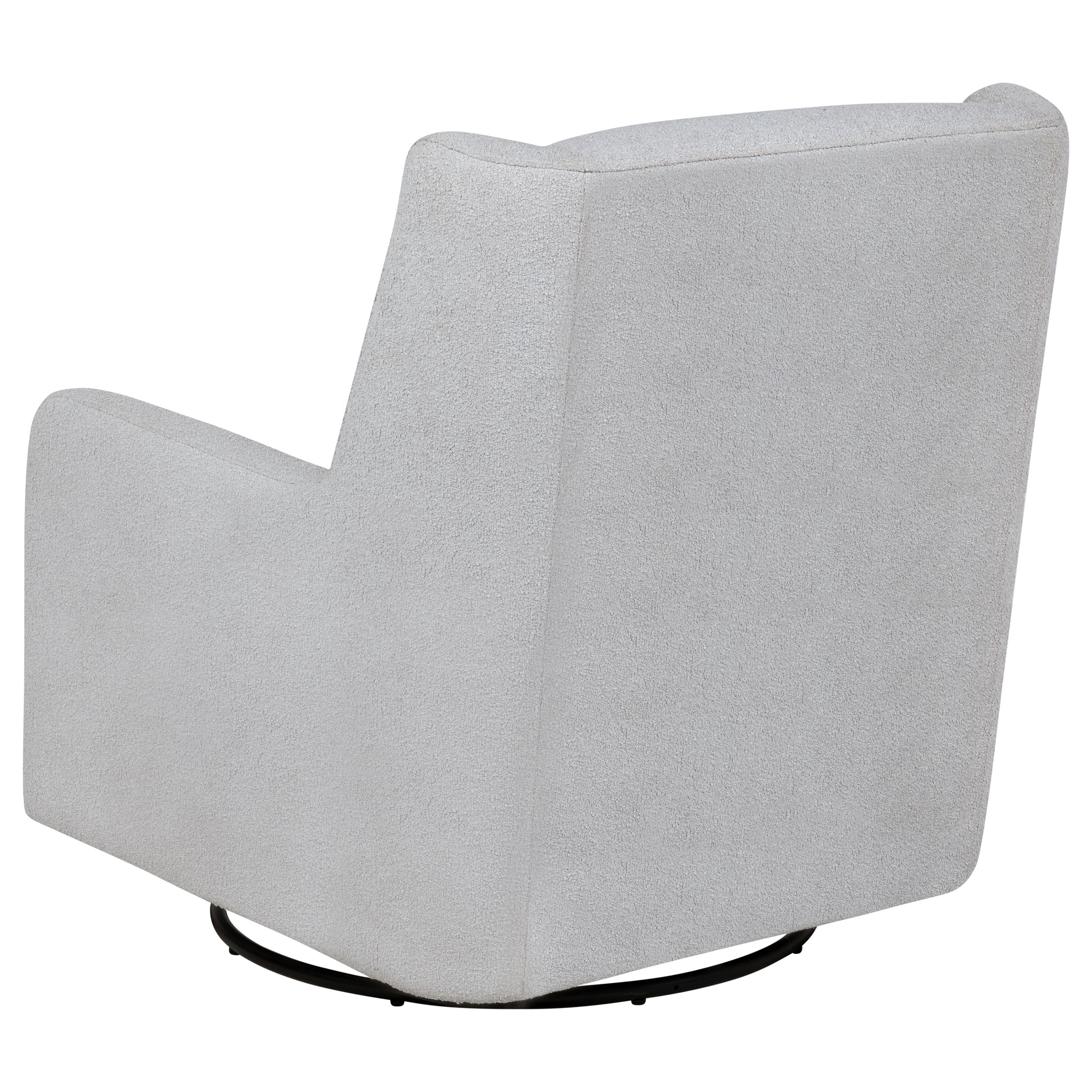 Serra Boucle Upholstered Swivel Glider