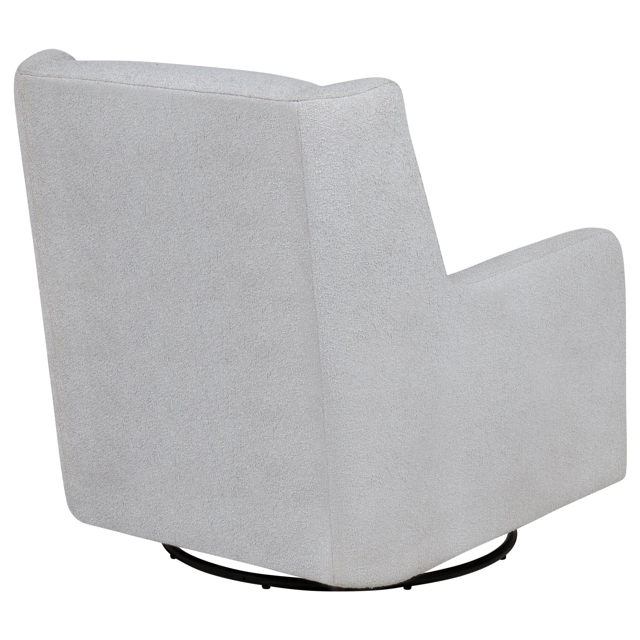 Serra Boucle Upholstered Swivel Glider