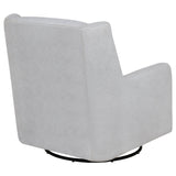 Serra Boucle Upholstered Swivel Glider