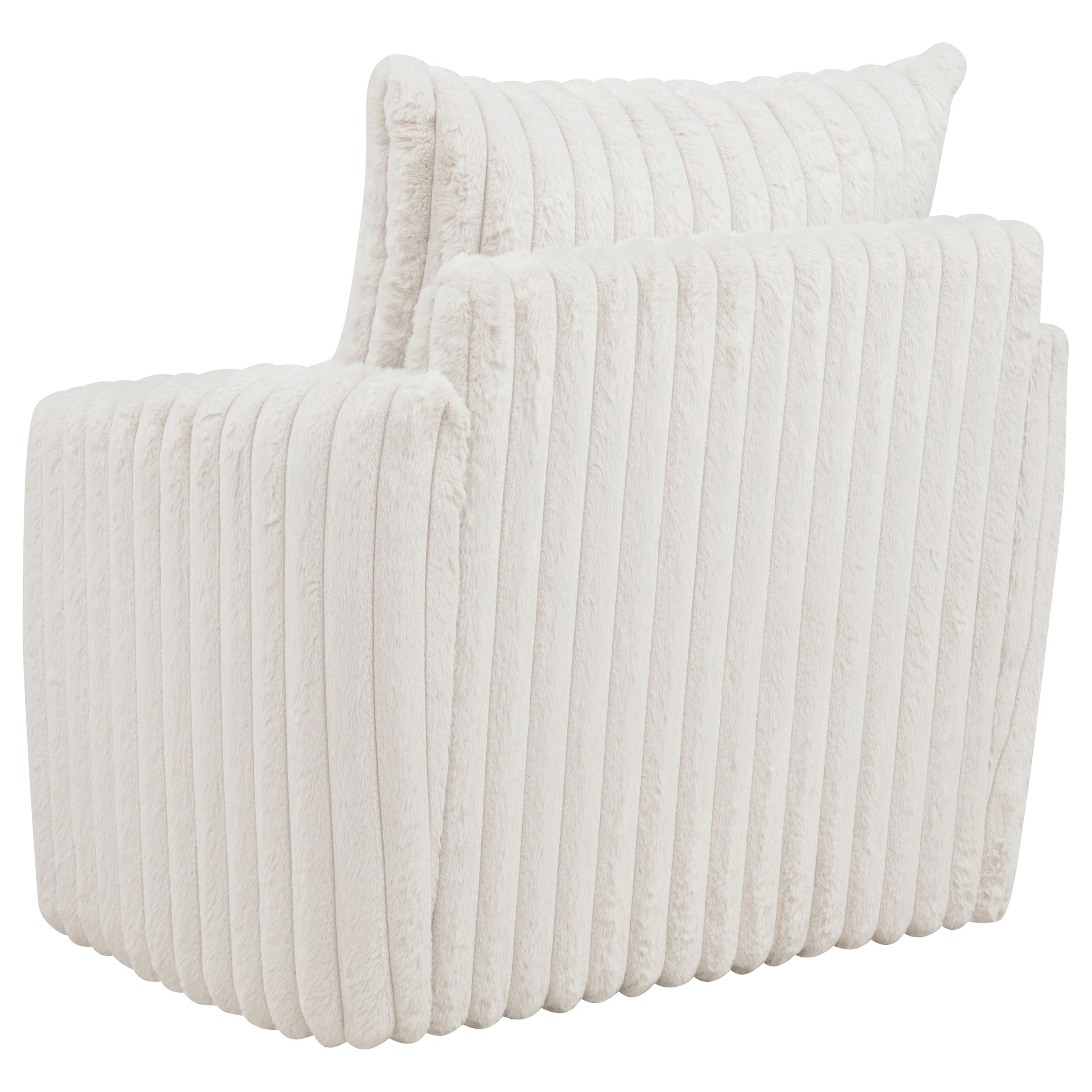 Sarco Corduroy Upholstered Swivel Accent Arm Chair