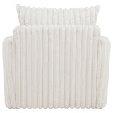 Sarco Corduroy Upholstered Swivel Accent Arm Chair