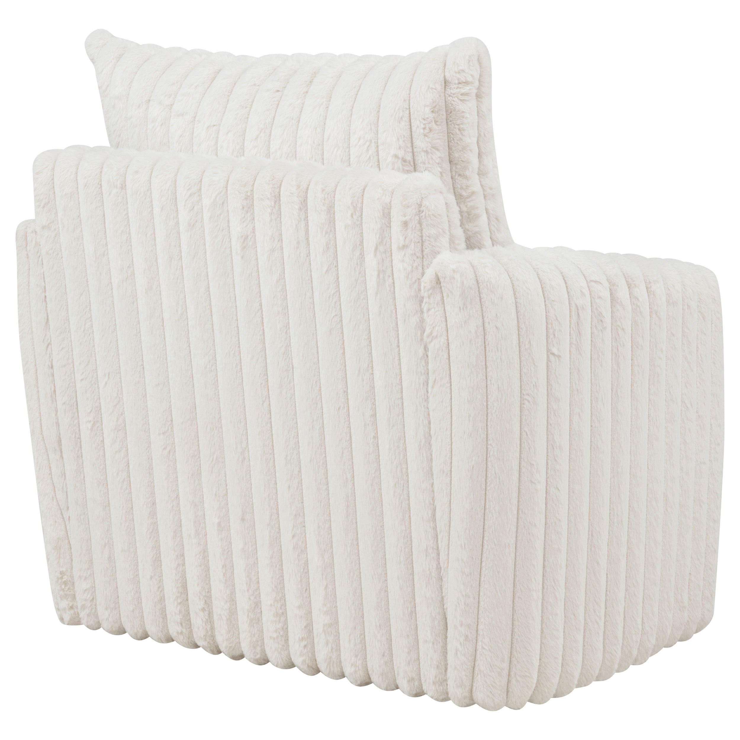 Sarco Corduroy Upholstered Swivel Accent Arm Chair