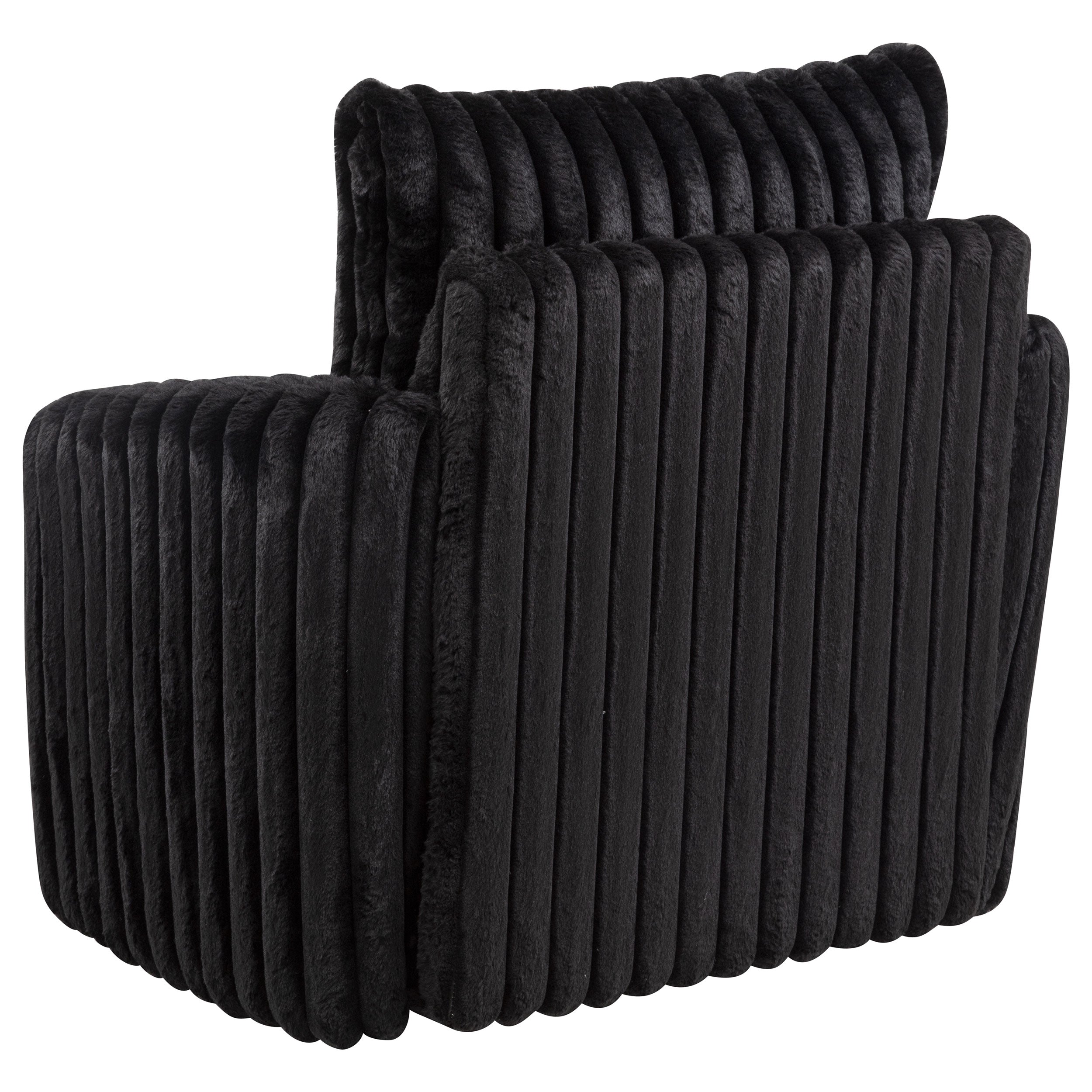 Sarco Corduroy Upholstered Swivel Accent Arm Chair