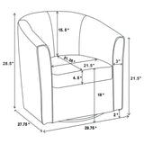 Turner Upholstered Back Swivel Chair