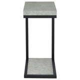 Beck Engineered Wood C-Shape Sofa Side Table