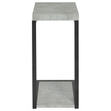 Beck Engineered Wood C-Shape Sofa Side Table