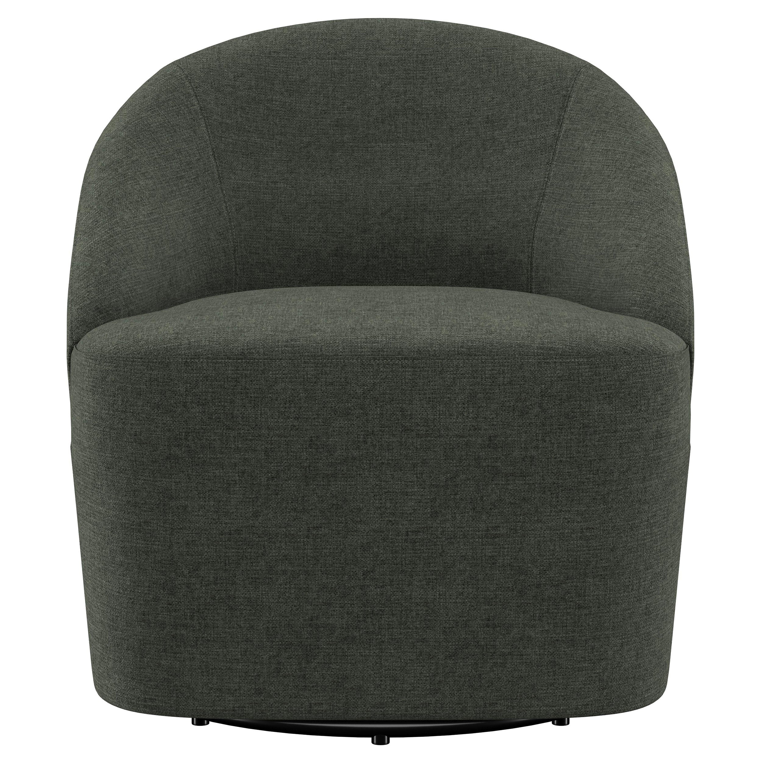 Leon Upholstered Accent Swivel Chair