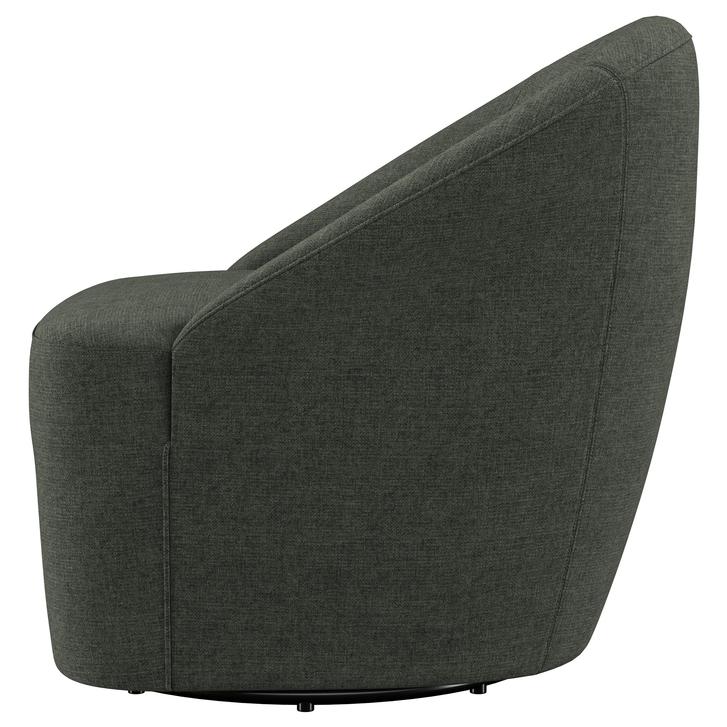 Leon Upholstered Accent Swivel Chair
