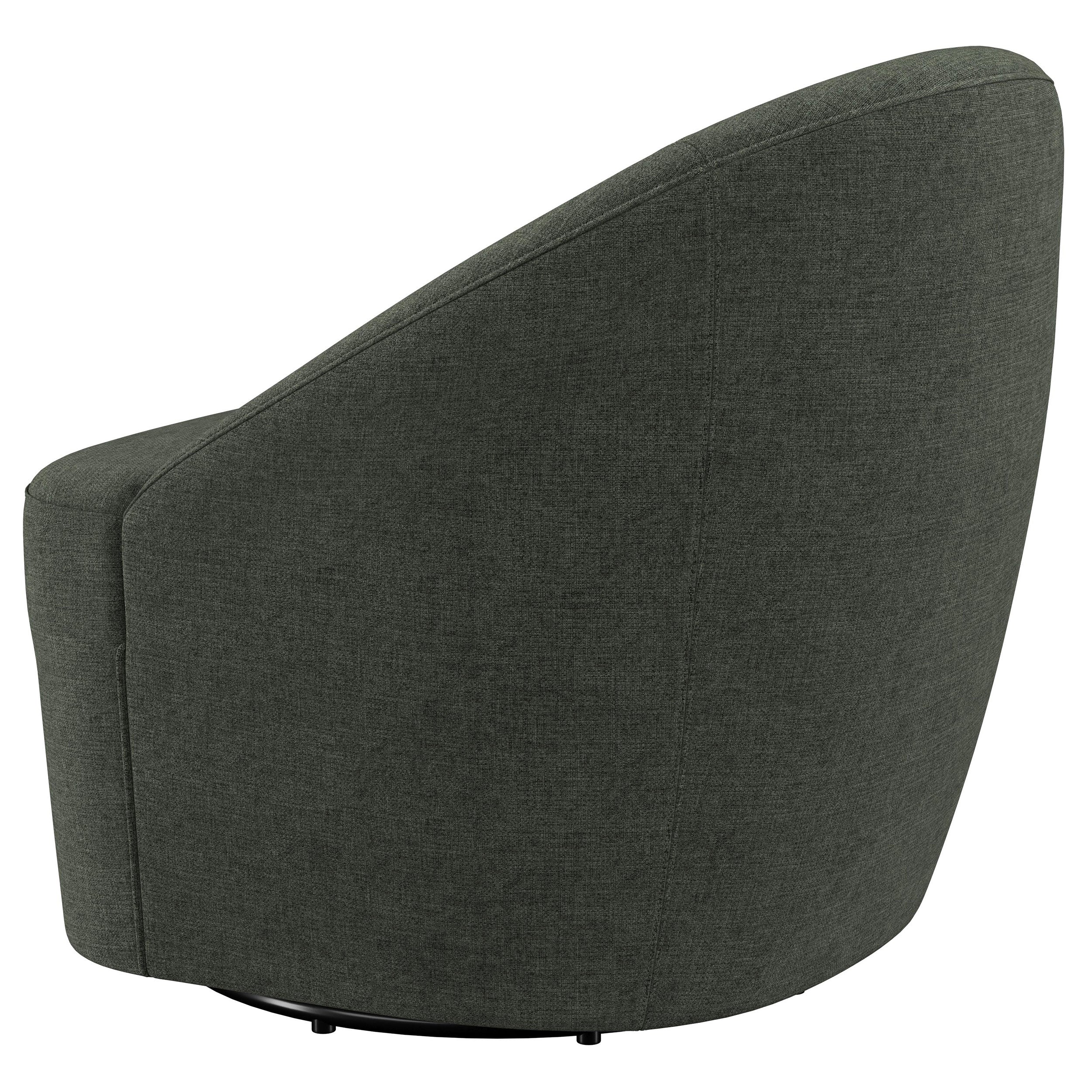 Leon Upholstered Accent Swivel Chair