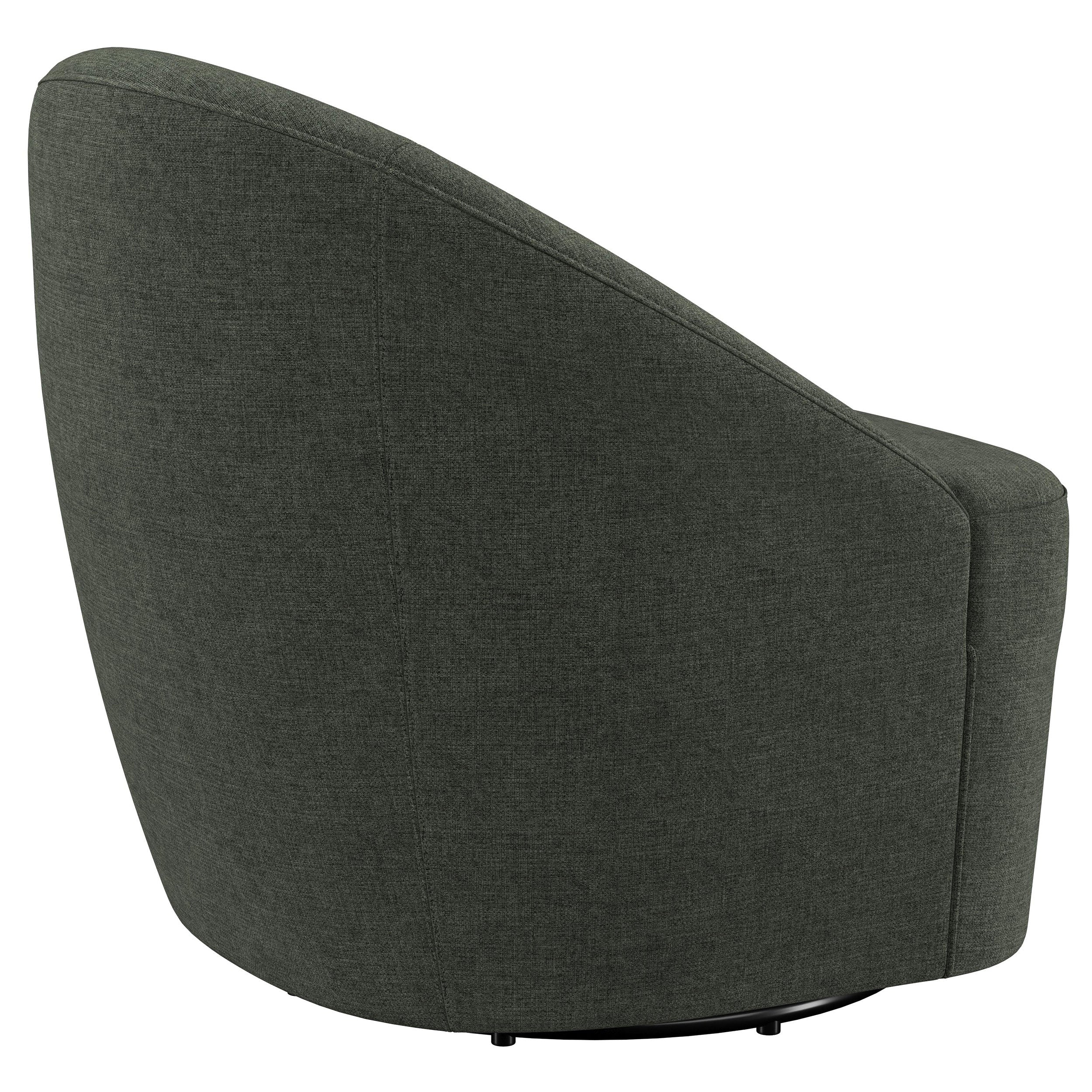 Leon Upholstered Accent Swivel Chair