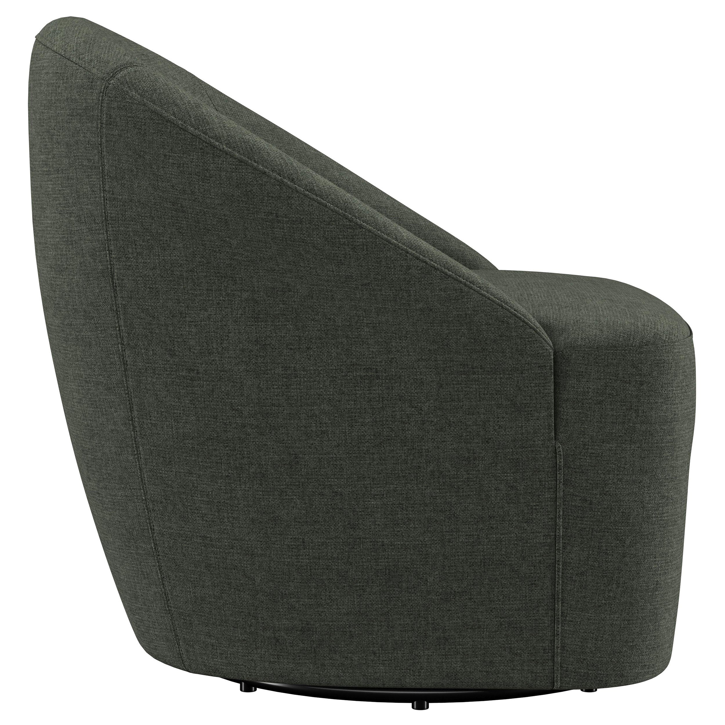 Leon Upholstered Accent Swivel Chair