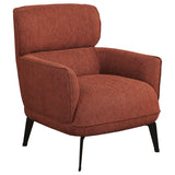 Andrea Upholstered Crecent Arm Accent Chair