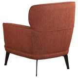 Andrea Upholstered Crecent Arm Accent Chair