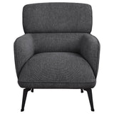 Andrea Upholstered Crecent Arm Accent Chair