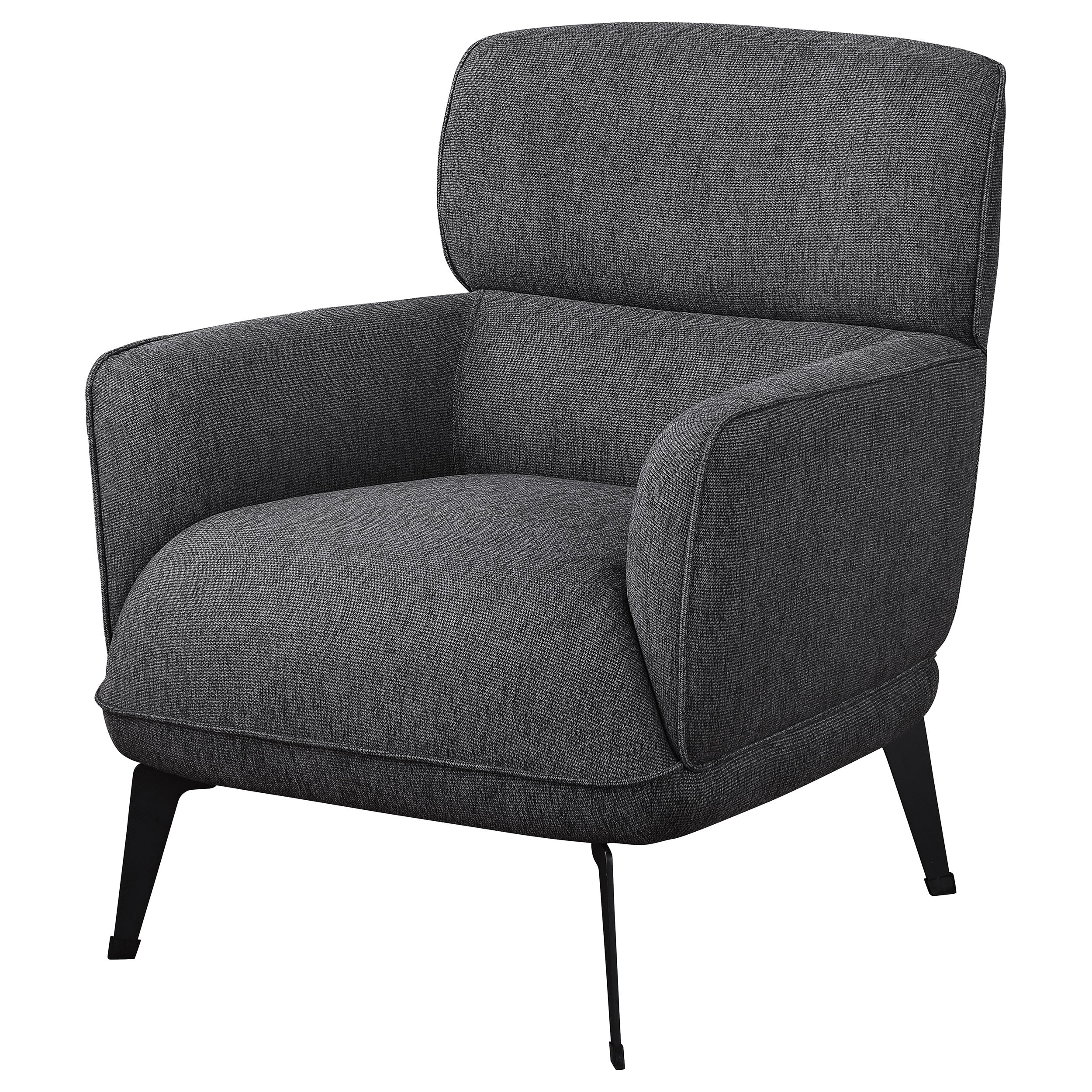 Andrea Upholstered Crecent Arm Accent Chair
