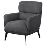 Andrea Upholstered Crecent Arm Accent Chair