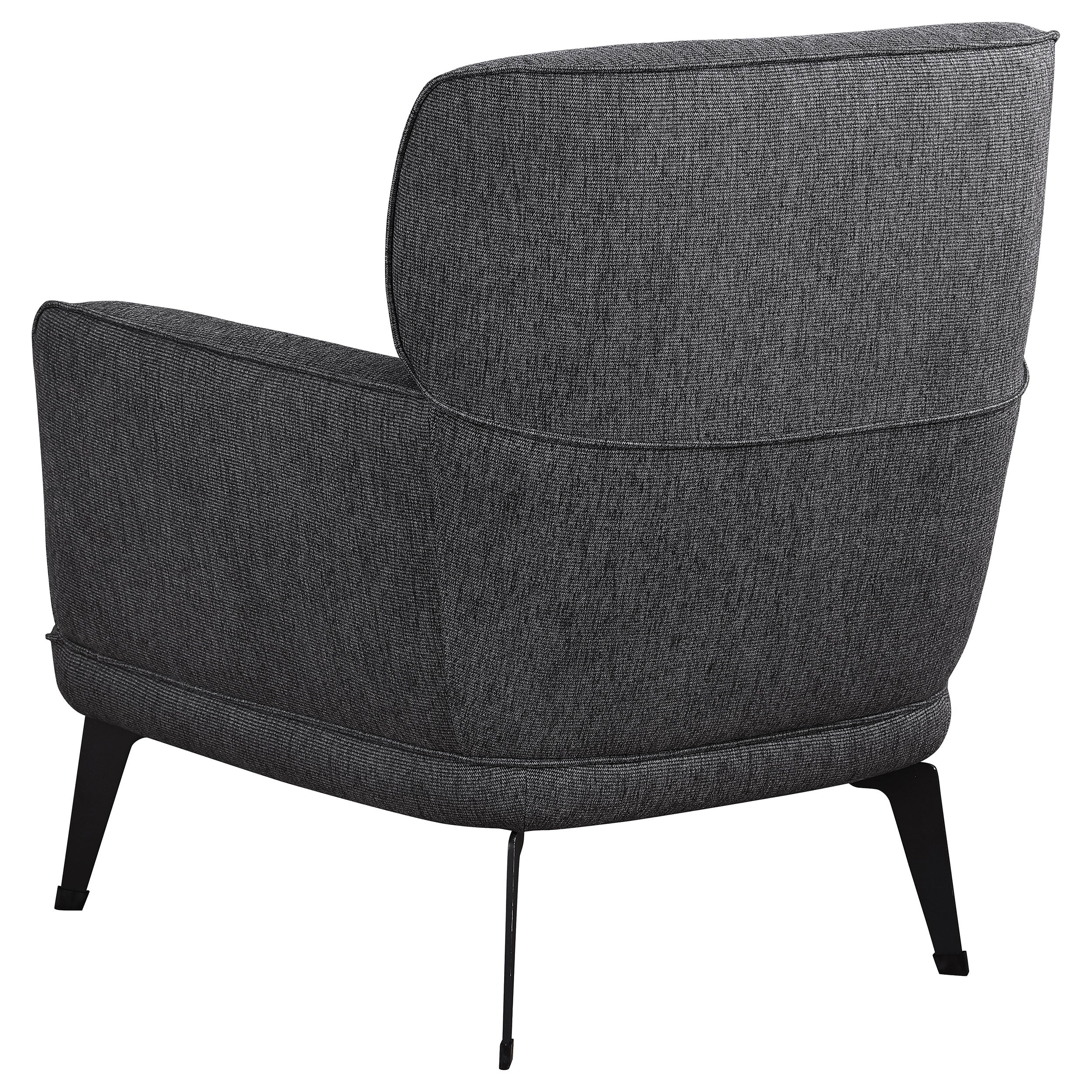 Andrea Upholstered Crecent Arm Accent Chair
