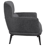 Andrea Upholstered Crecent Arm Accent Chair