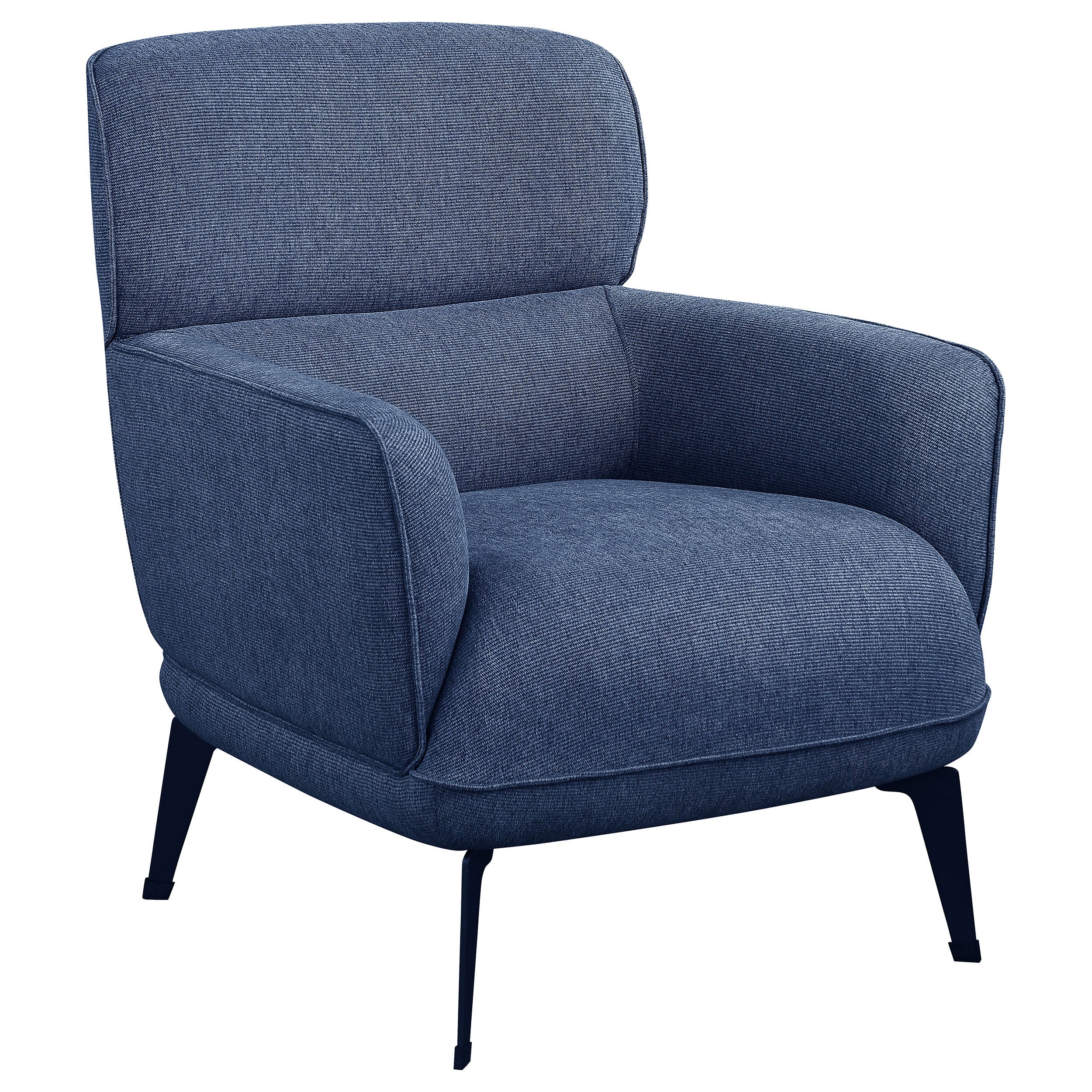 Andrea Upholstered Crecent Arm Accent Chair