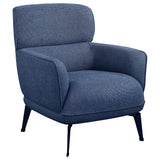 Andrea Upholstered Crecent Arm Accent Chair