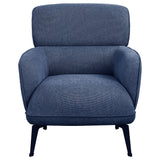 Andrea Upholstered Crecent Arm Accent Chair