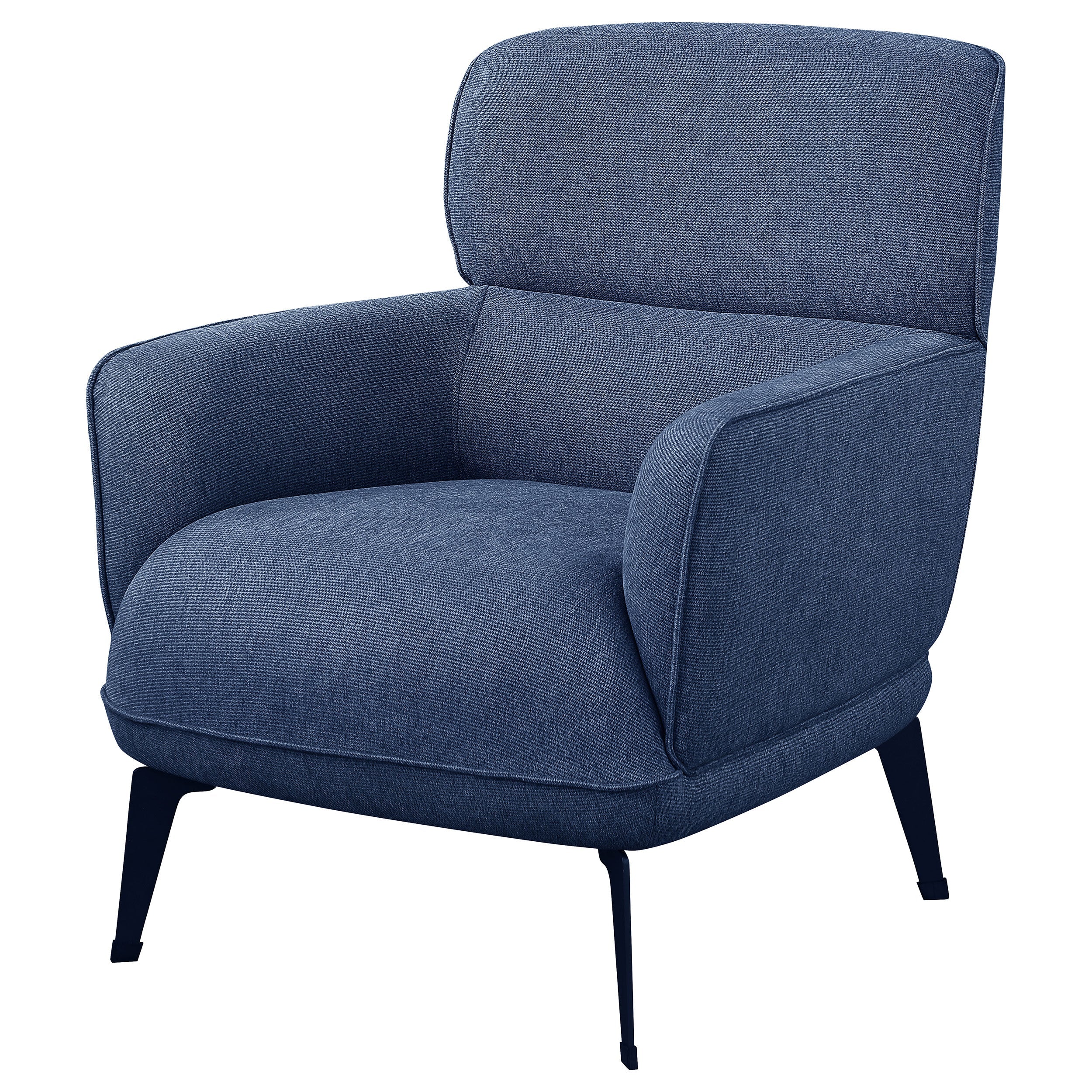 Andrea Upholstered Crecent Arm Accent Chair