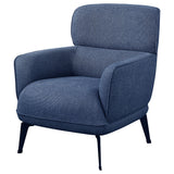 Andrea Upholstered Crecent Arm Accent Chair