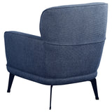 Andrea Upholstered Crecent Arm Accent Chair