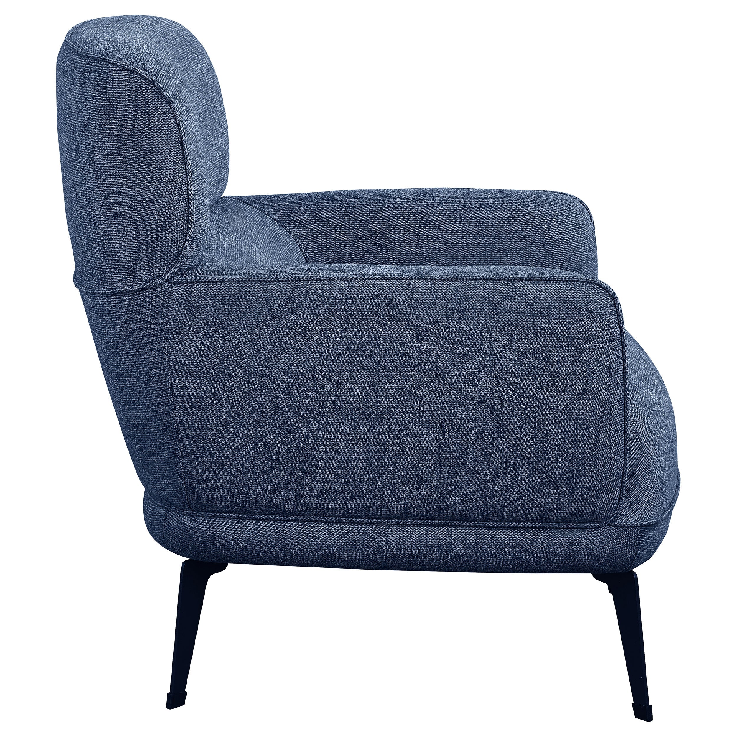Andrea Upholstered Crecent Arm Accent Chair