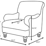 Glenn Upholstered English Arm Accent Chair